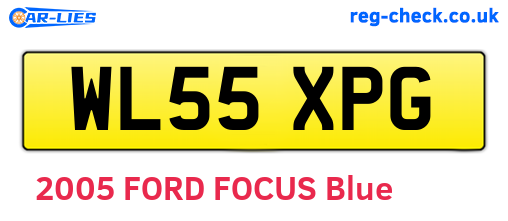 WL55XPG are the vehicle registration plates.