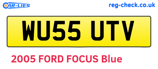 WU55UTV are the vehicle registration plates.