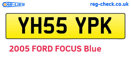 YH55YPK are the vehicle registration plates.