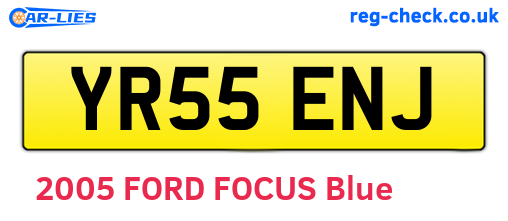 YR55ENJ are the vehicle registration plates.