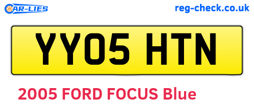 YY05HTN are the vehicle registration plates.