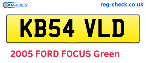 KB54VLD are the vehicle registration plates.