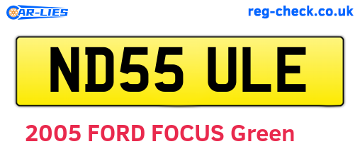ND55ULE are the vehicle registration plates.