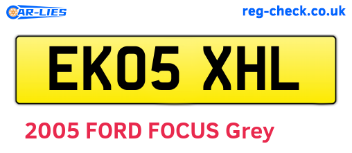 EK05XHL are the vehicle registration plates.