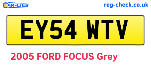 EY54WTV are the vehicle registration plates.