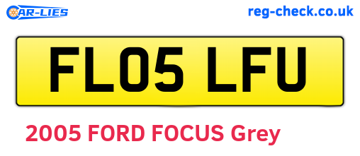 FL05LFU are the vehicle registration plates.