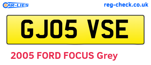 GJ05VSE are the vehicle registration plates.
