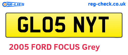 GL05NYT are the vehicle registration plates.