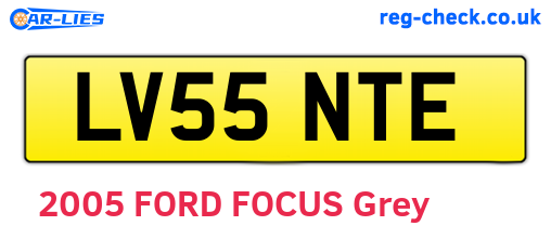 LV55NTE are the vehicle registration plates.