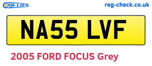 NA55LVF are the vehicle registration plates.