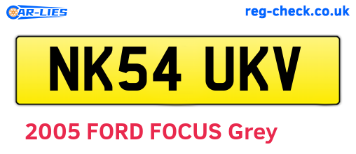 NK54UKV are the vehicle registration plates.