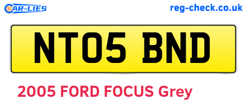 NT05BND are the vehicle registration plates.