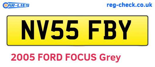 NV55FBY are the vehicle registration plates.