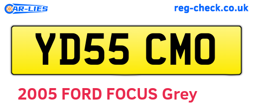 YD55CMO are the vehicle registration plates.