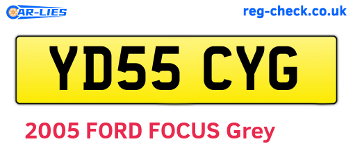 YD55CYG are the vehicle registration plates.