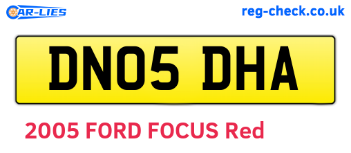 DN05DHA are the vehicle registration plates.