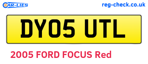 DY05UTL are the vehicle registration plates.
