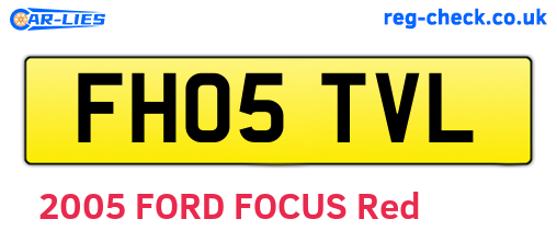 FH05TVL are the vehicle registration plates.