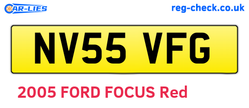 NV55VFG are the vehicle registration plates.