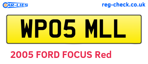 WP05MLL are the vehicle registration plates.