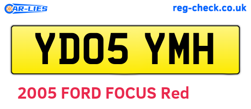 YD05YMH are the vehicle registration plates.