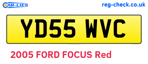 YD55WVC are the vehicle registration plates.