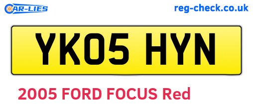 YK05HYN are the vehicle registration plates.