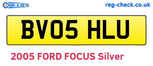 BV05HLU are the vehicle registration plates.