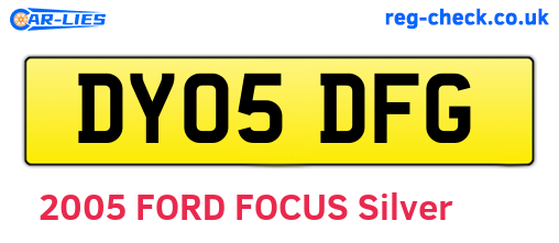 DY05DFG are the vehicle registration plates.