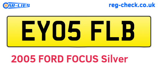 EY05FLB are the vehicle registration plates.
