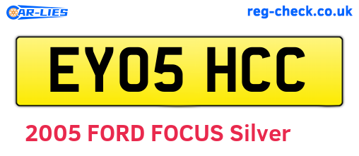 EY05HCC are the vehicle registration plates.