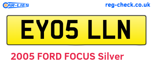 EY05LLN are the vehicle registration plates.