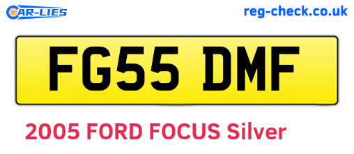 FG55DMF are the vehicle registration plates.