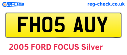 FH05AUY are the vehicle registration plates.