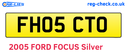 FH05CTO are the vehicle registration plates.