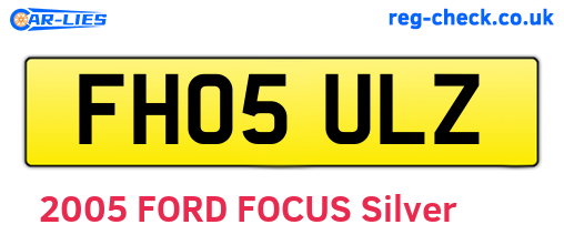 FH05ULZ are the vehicle registration plates.