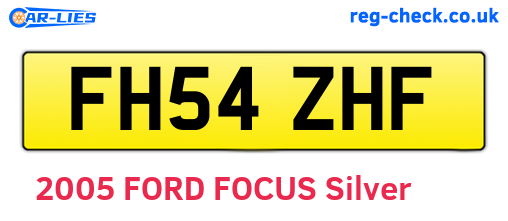 FH54ZHF are the vehicle registration plates.