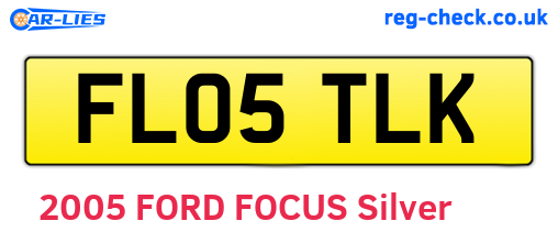 FL05TLK are the vehicle registration plates.