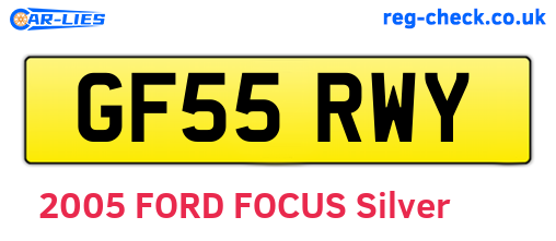 GF55RWY are the vehicle registration plates.