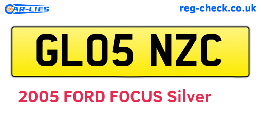 GL05NZC are the vehicle registration plates.