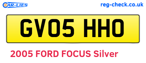 GV05HHO are the vehicle registration plates.