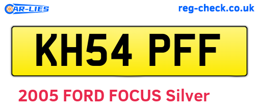 KH54PFF are the vehicle registration plates.