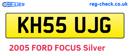 KH55UJG are the vehicle registration plates.