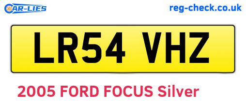 LR54VHZ are the vehicle registration plates.