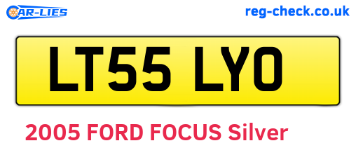 LT55LYO are the vehicle registration plates.
