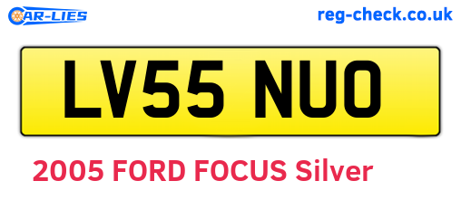 LV55NUO are the vehicle registration plates.