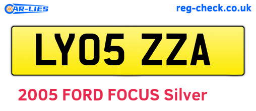 LY05ZZA are the vehicle registration plates.