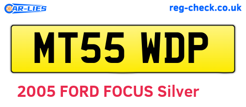 MT55WDP are the vehicle registration plates.
