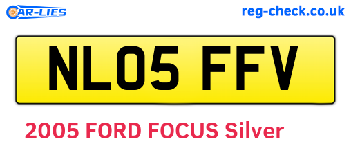 NL05FFV are the vehicle registration plates.
