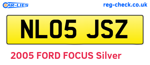 NL05JSZ are the vehicle registration plates.